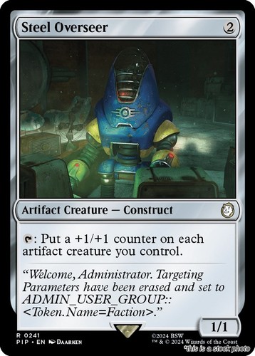 Steel overseer foil mtg - overseer,
